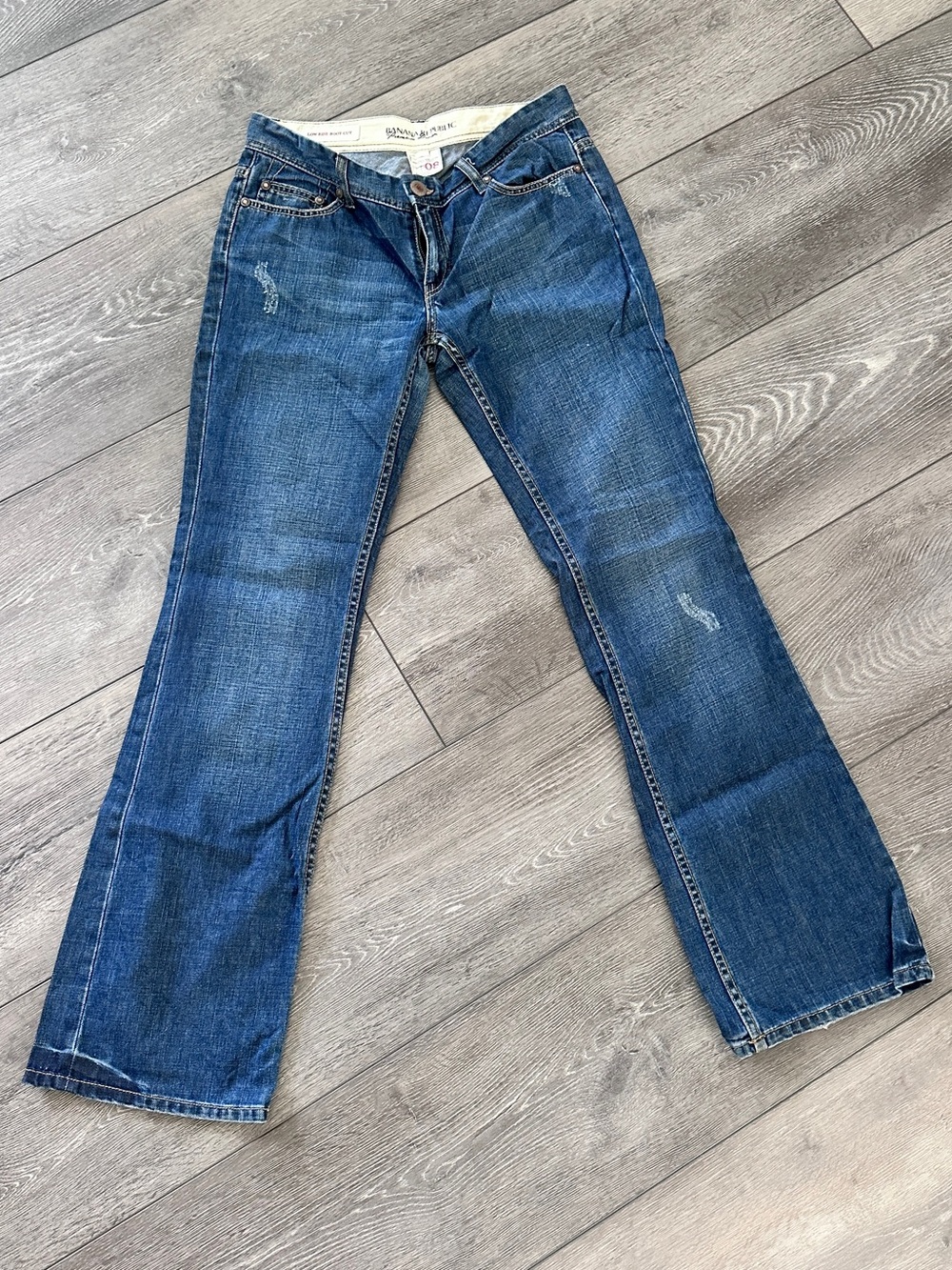 Banana Republic Premium Denim Low Rise Bootcut Jeans